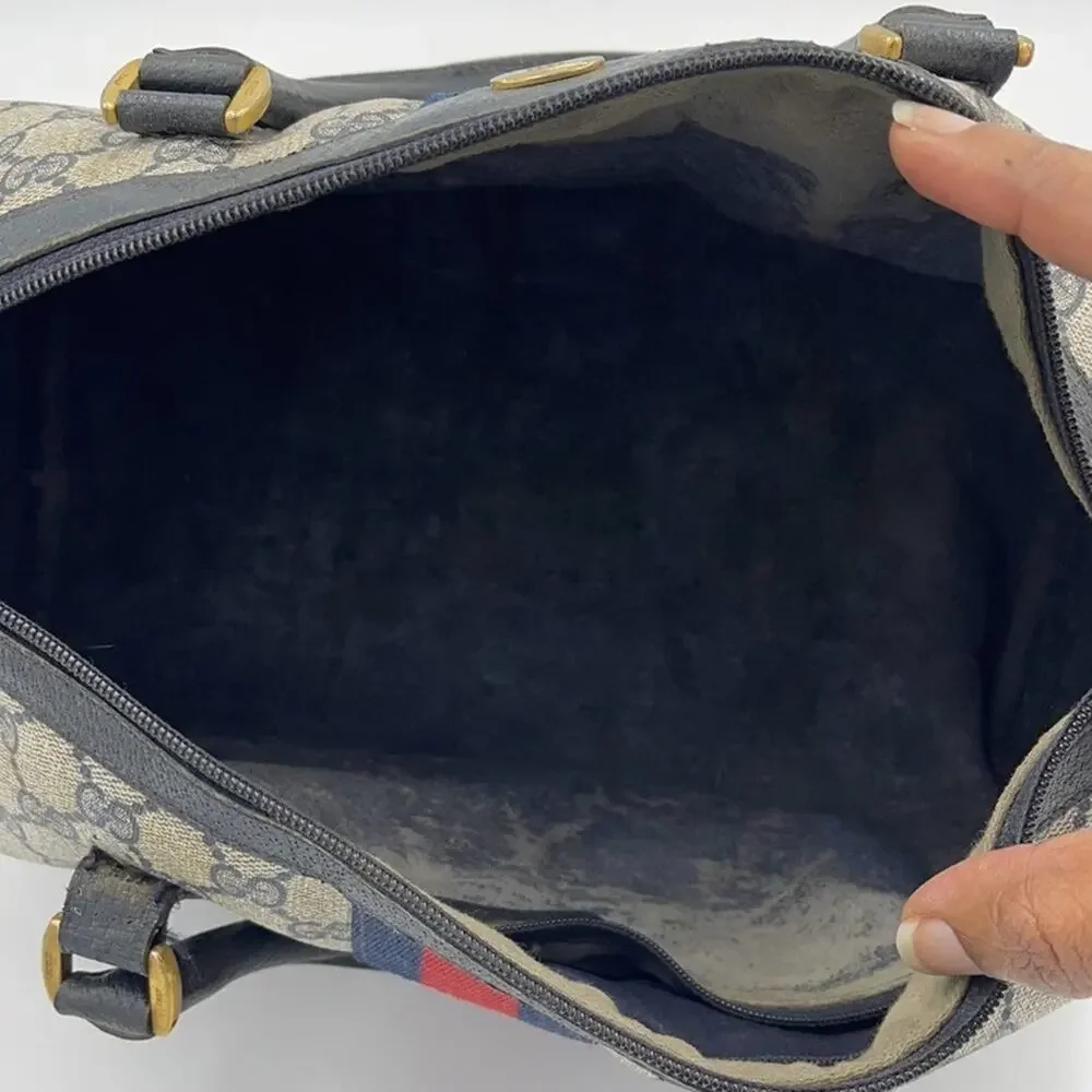 *RARE* with Original Authenticity Tag Vintage Gucci Boston Handbag‎ - Picture 2 of 8